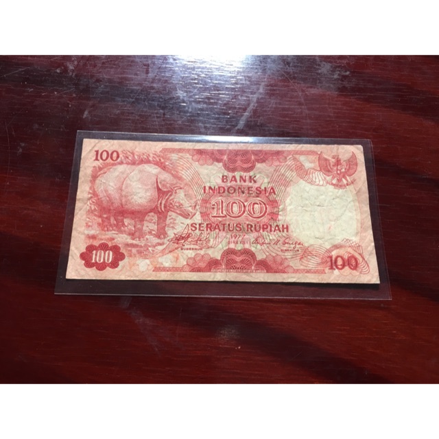 Uang Kuno Rp 100 Badak