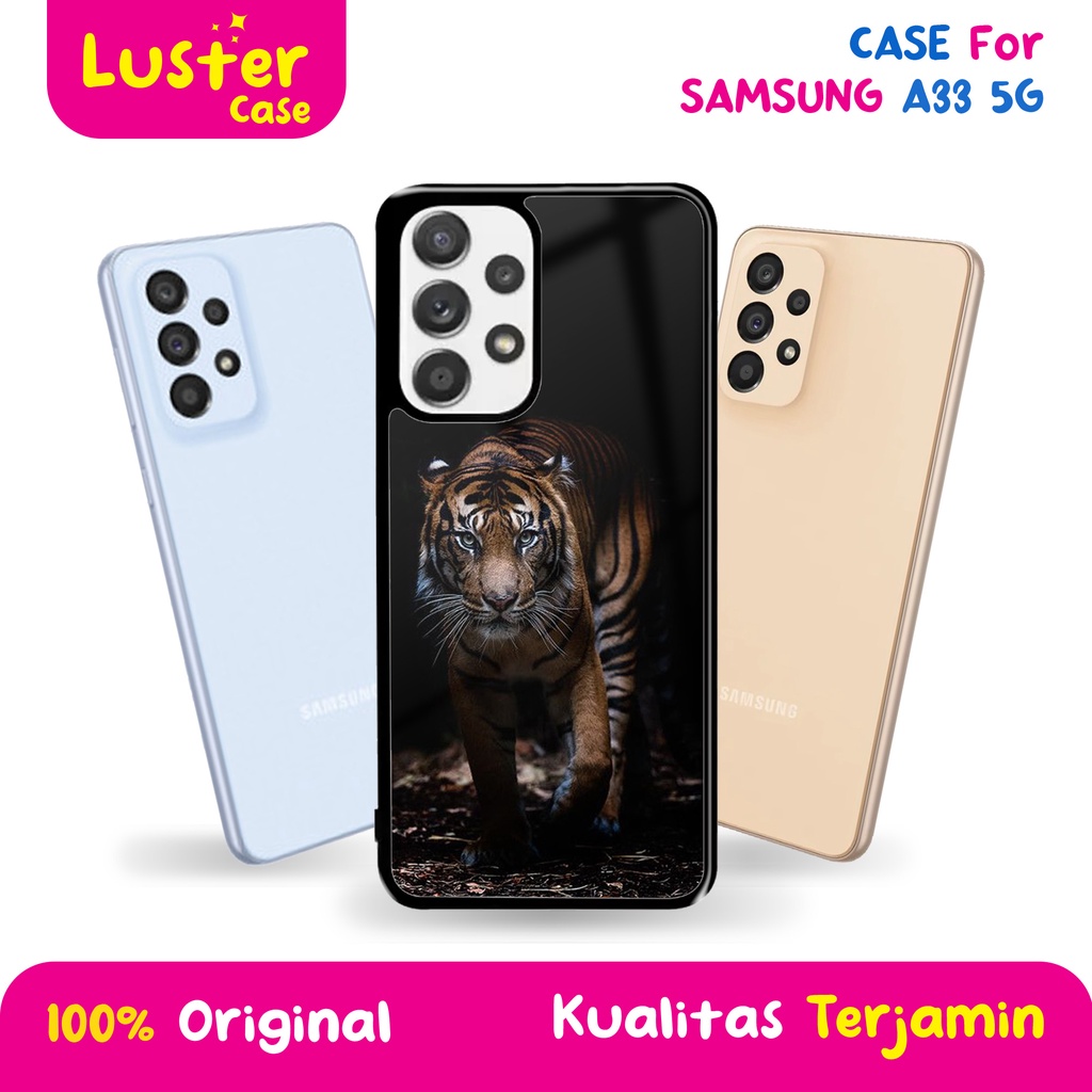 CASE SAMSUNG A33 5G  - Casing SAMSUNG A33 5G Terbaru LUSTER CASE [ MOTIF MACAN ] Silikon SAMSUNG A33