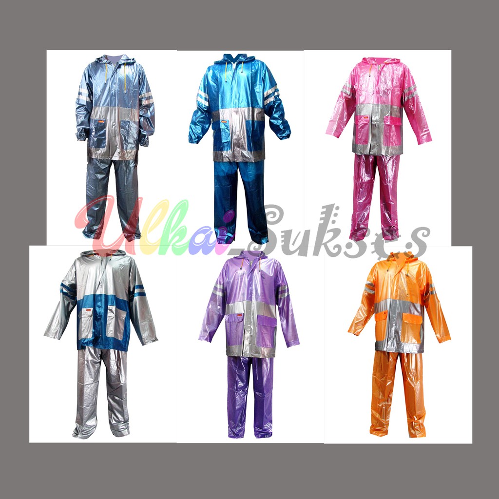 Jas Hujan Raincoat Setelan Jaket Celana Mantel Hujan The Best Tiger Head Dewasa l Pria l Wanita Promo Mantel Anti Tembus Dan Bau Best Quality Murah