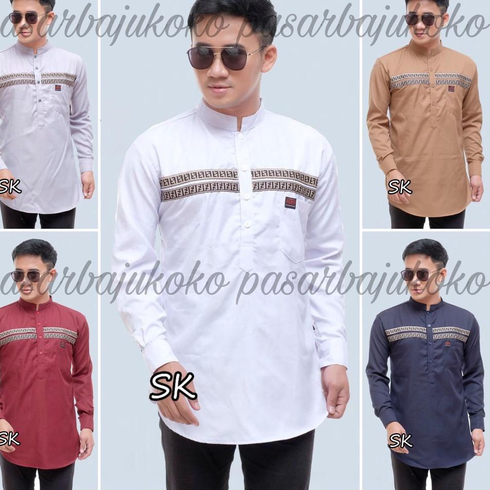 Baju Koko Kurta Dewasa Lengan Panjang Material Catton  Adem Serap Keringat –PMR.31My22ᴷ