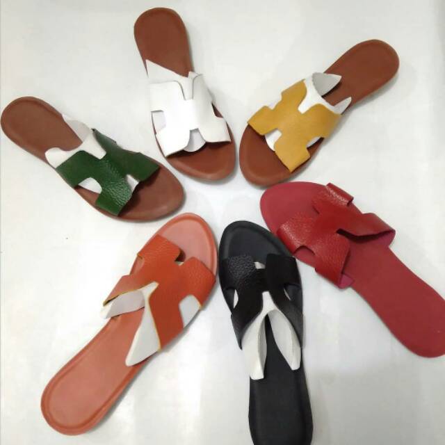 Sandal wanita asli kulit / sandal kulit asli garut / sandal kulit murah