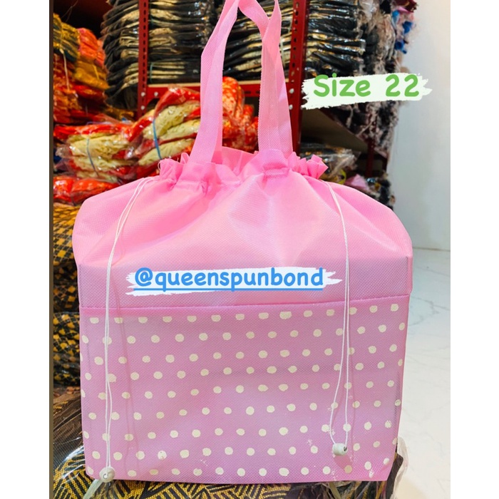 

NEW Tas box nasi spunbond model serut size 22
