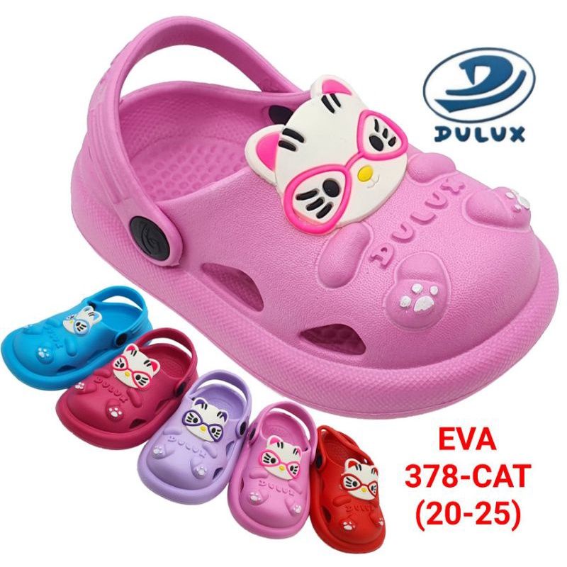 Sandal Anak Balita Karet Empuk l Sendal Baim Lucu Motif Hello Kitty l Dulux 378E Uk 20-25