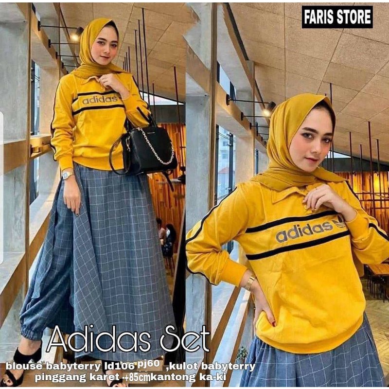 SETELAN WANITA ADIDAS SET BY FARIS STORE
