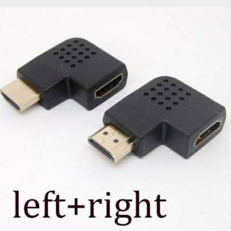 HDMI Adapter Male to Female L Shape Left Right / Left kiri Mysunstore