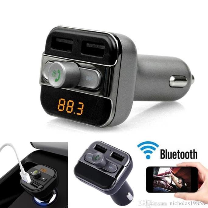 BT20 Bluetooth Car Dual USB Charger MP3 WMA Audio Transmitter lynx67 Kualitas Baik