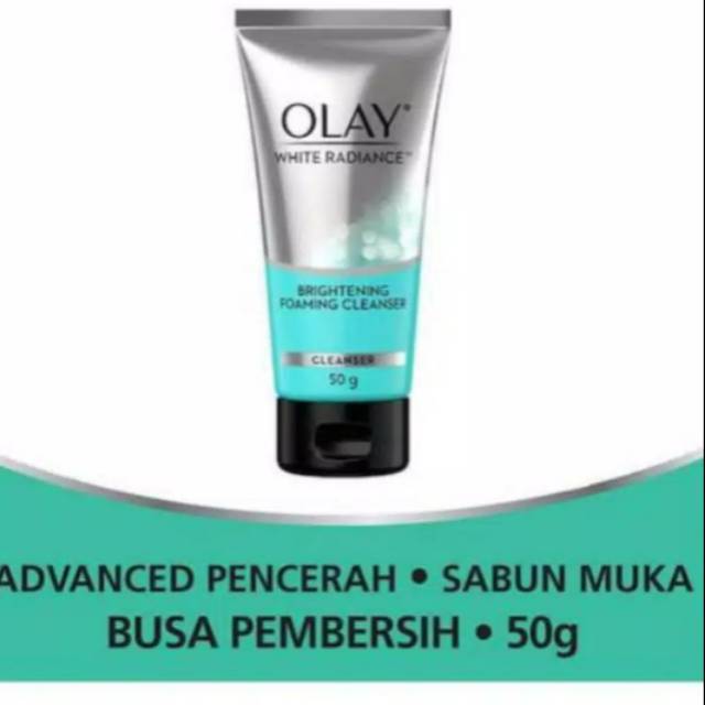 Olay white radiance foaming cleanser 50g/Olay facial foam/Olay sabun muka/Olay