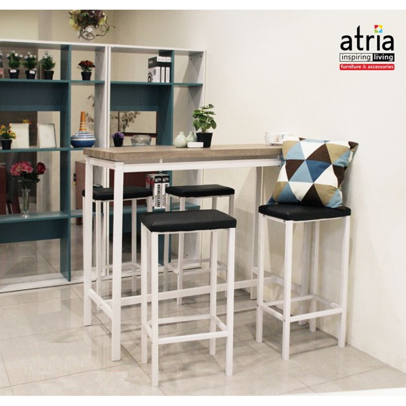 INTERIOR FURNITURE MEJA  BAR  MAKAN SET ORLANDO BRAND ATRIA 