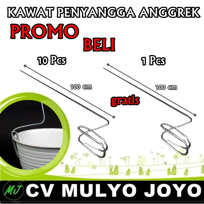 PROMO Kawat Penyangga Bunga Anggrek Panjang 100 cm - Kawat Pot