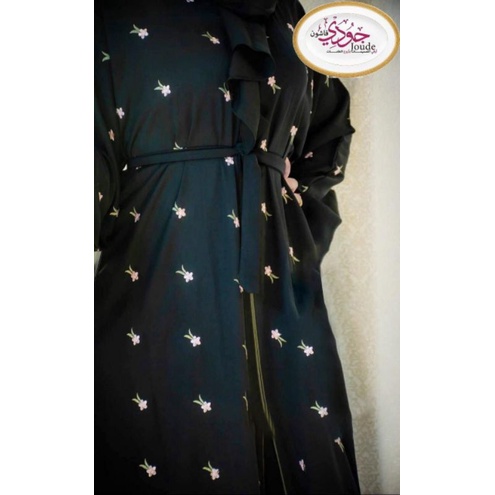 PO abaya hitam bordir bunga jalabiyat MESIR IMPORT