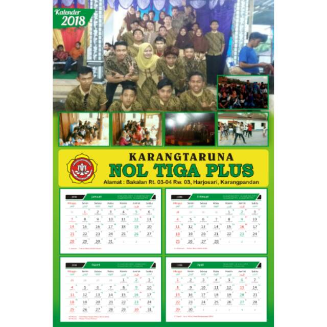 

kalender dinding custom