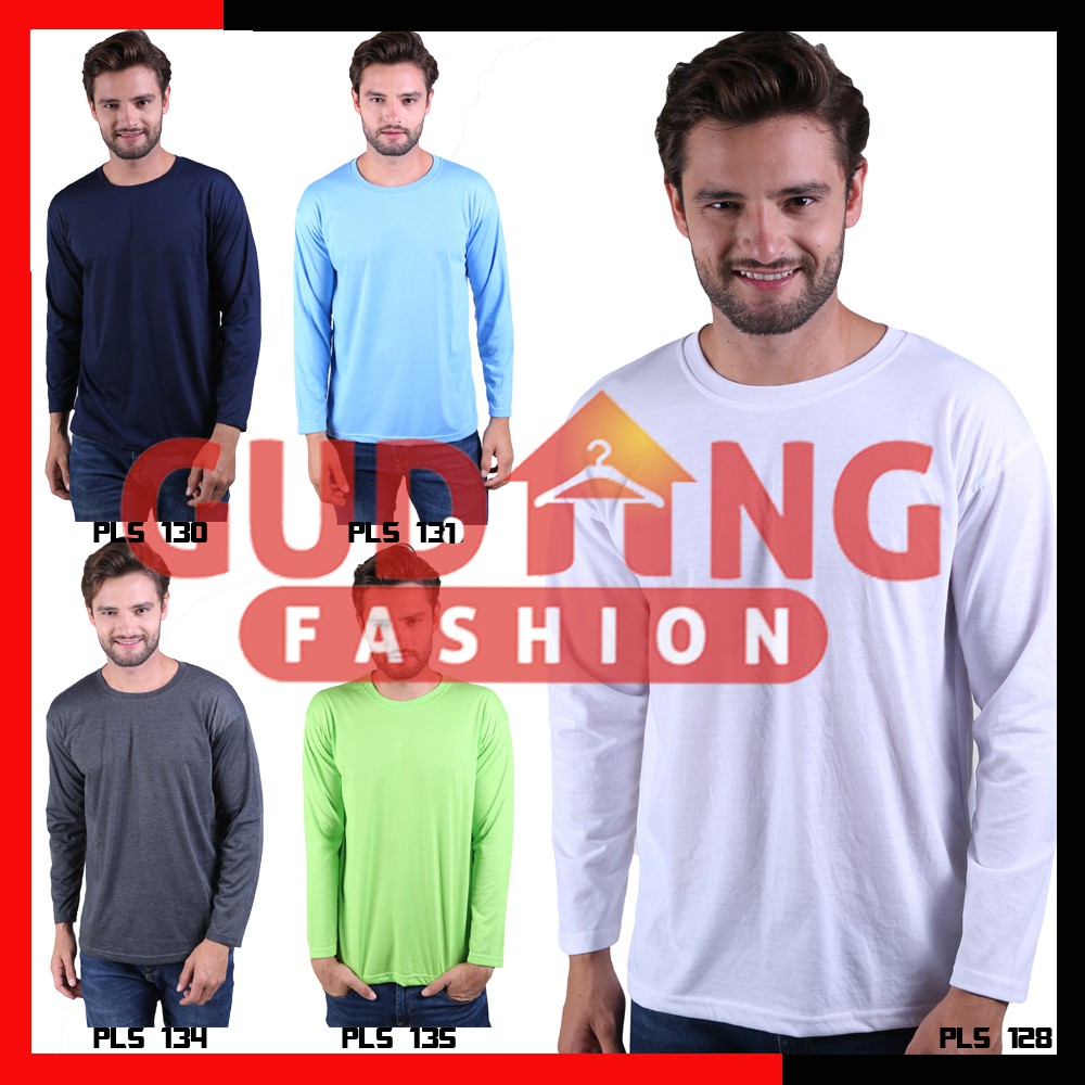 Kaos Polos Panjang Pria Kasual Smart - PLS (COMB)