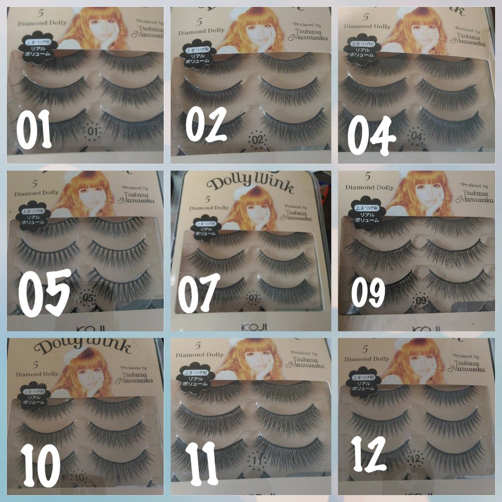 DOLLY WINK 5 ISI 5 PASANG NATURAL BULU MATA KOJI Termurah