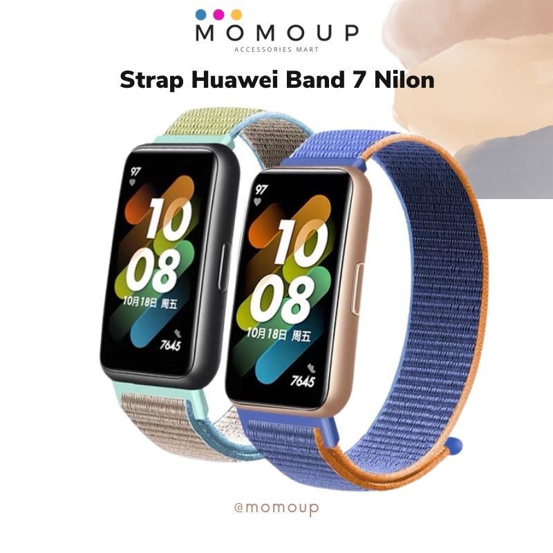 Strap Huawei Band 7 Nilon Colors Tali Jam Huawei Band 7 Nilon Berwarna