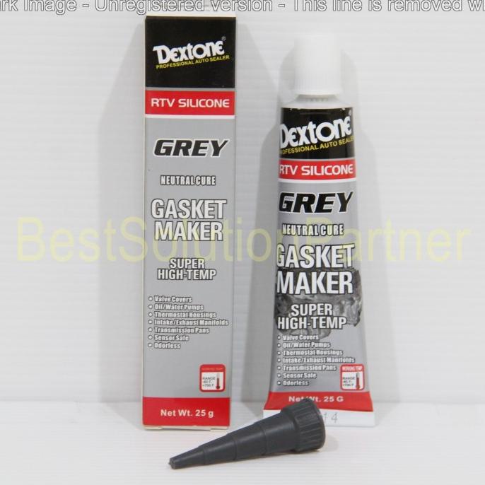 Premium LEM PAKING RTV SILICONE DEXTONE GREY SUPER HIGH TEMP 50 gr Kualitas Oke