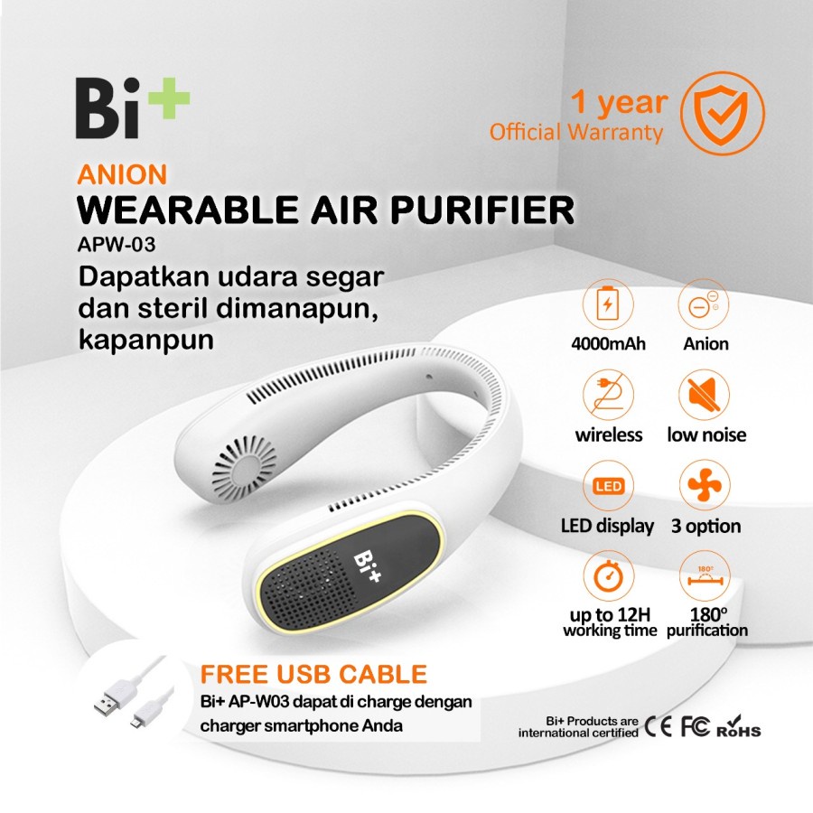 Bi+ Air Purifier Kalung Personal  APW-03  Bi+Original