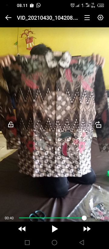 Batik Pria Lengan Panjang Slim Fit Kemeja Batik Pria Lengan Panjang Batik Pria Modern Rba001