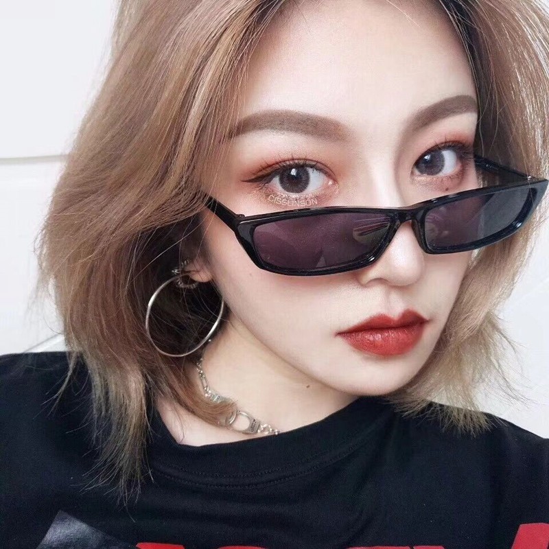 (YUZHU) Bayar di Tempat Korean Design Retro Mata Kucing Kacamata Hitam Wanita Sunglasses