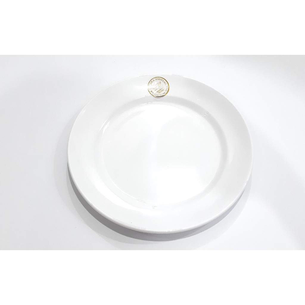 PIRING MAKAN HOTEL P5409 piring makan MELAMIN bulat datar PUTIH 9 inch GOLDEN DRAGON - 9 INCH HOREKA