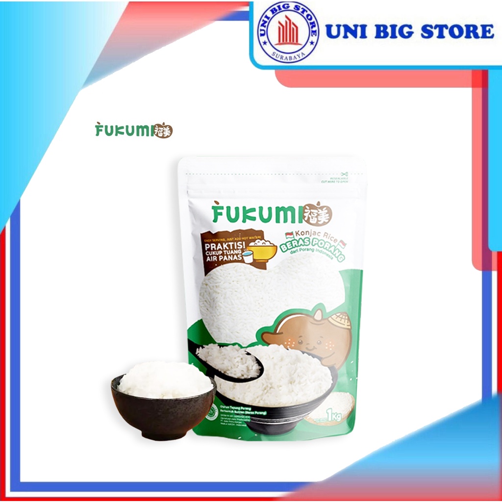 

Fukumi Beras Porang Konjac Shirataki Rice 1 kg Pouch 1000 gram