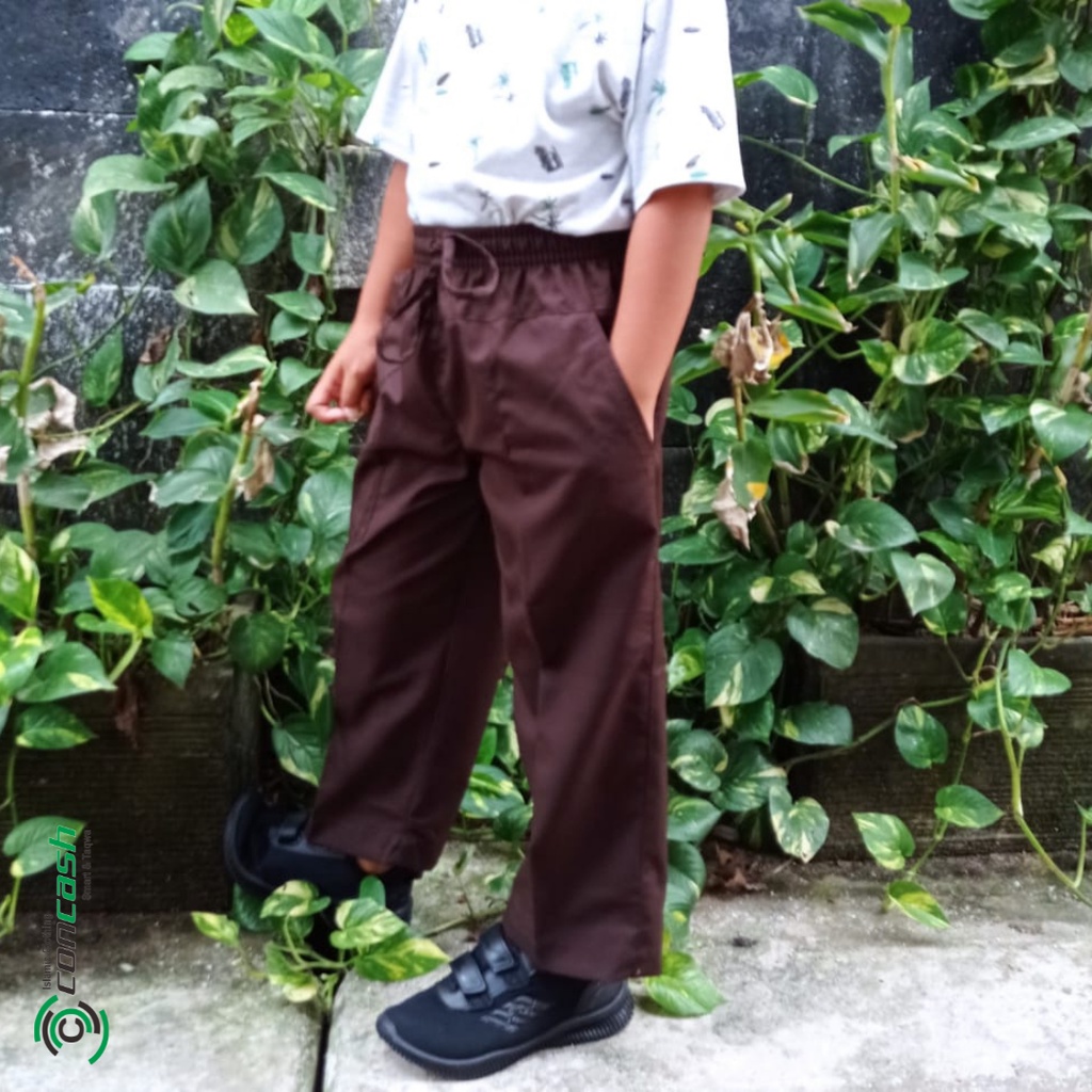 Sirwal Anak - Sirwal Kids - Sirwal Anak premium - Warna Coklat