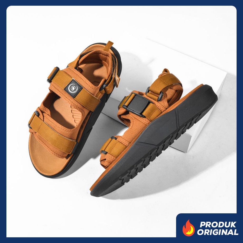 COSTA CAMEL ORIGINAL x GREATA Sandal Casual Pria Sendal Gunung Kasual Jalan Santai Harian Hangout Lebaran Fashion Distro Remaja Traveling Outdoor Premium Travelling Footwear Tali Tan 2 Strap Big Size Jumbo Ukuran Besar 44 Keren Terbaru Kekinian Branded