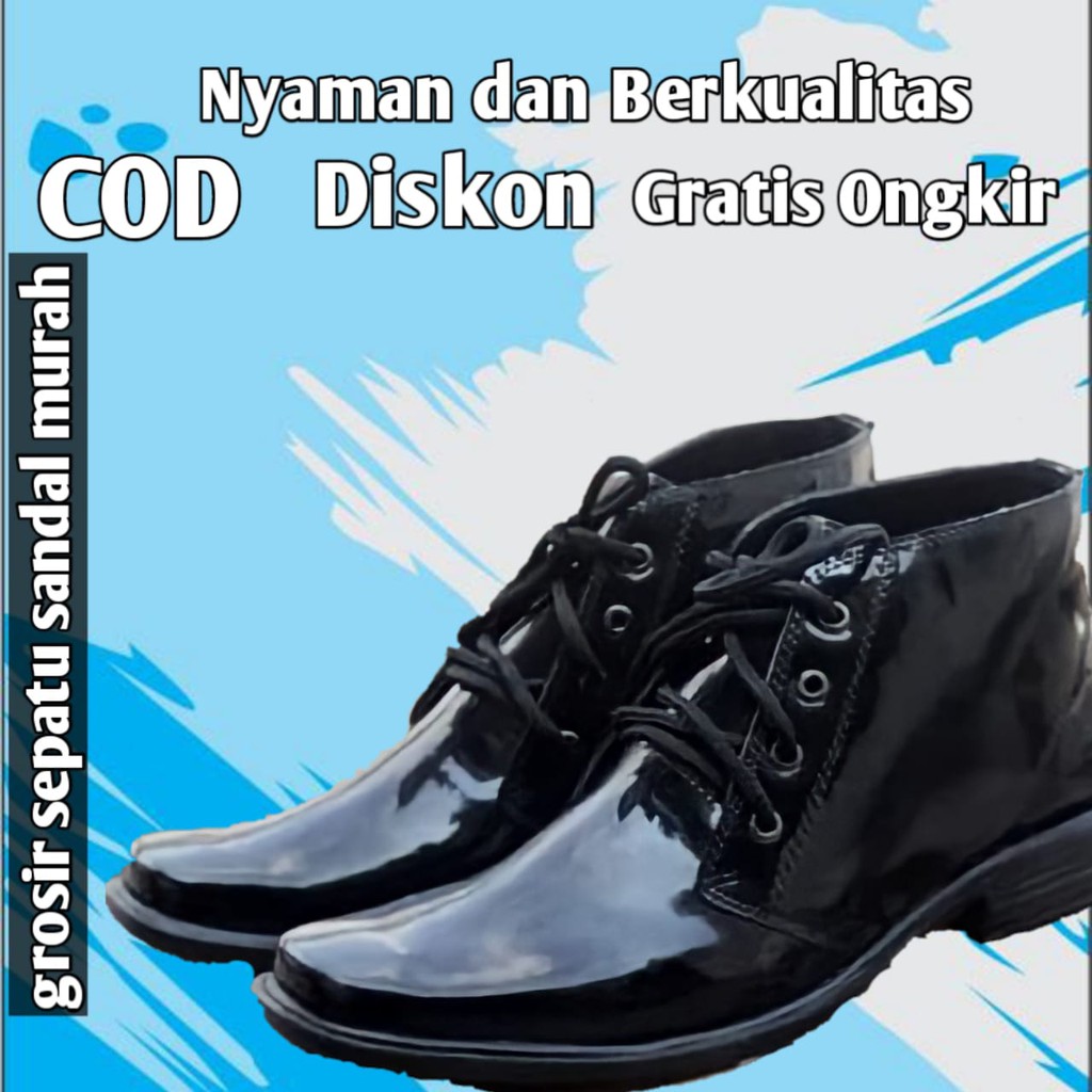 SEPATU PDH PANTOFEL PRIA COWOK MURAH KEREN BAGUS I PDH KILAT