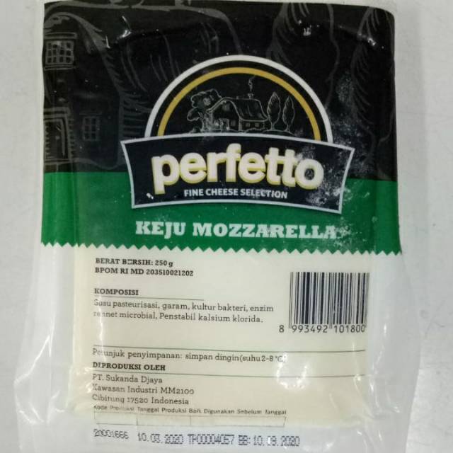 

Perfetto Keju mozarella 250g