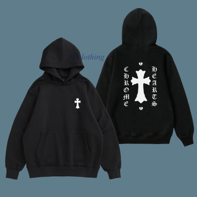 Hoodie Dewasa  Chrome Hearts Unisex Sweater Chorme Hearts Pria wanita COTTON