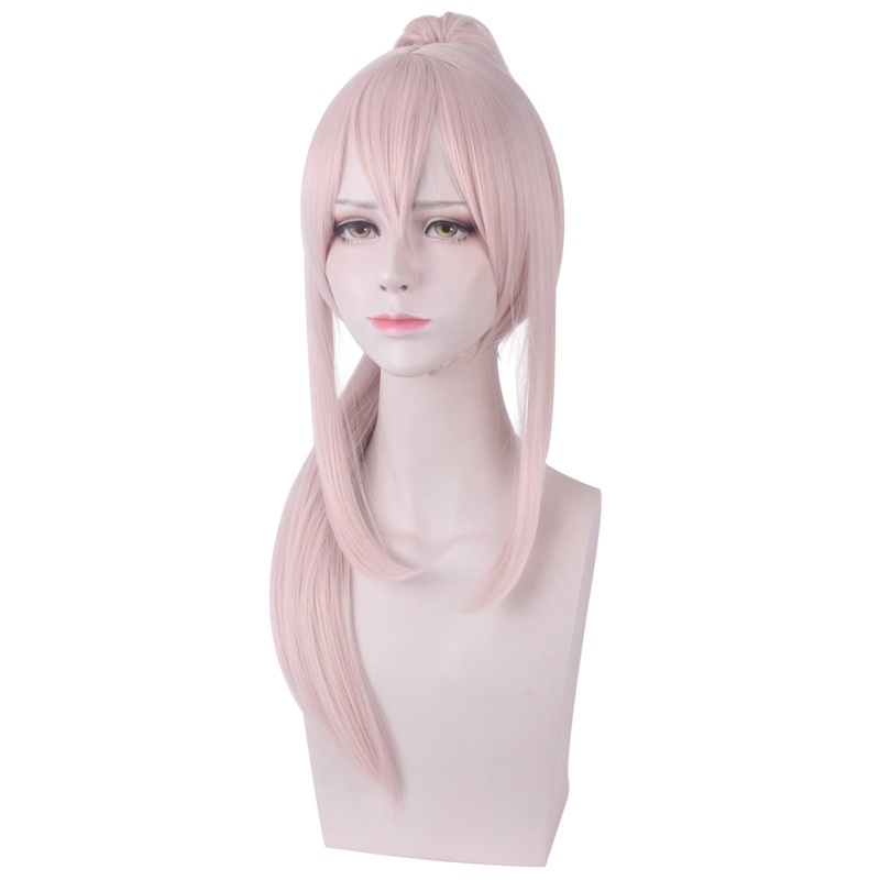 LOL-159 wig rambut palsu daily lolita azur lane ayanami ponytail pink