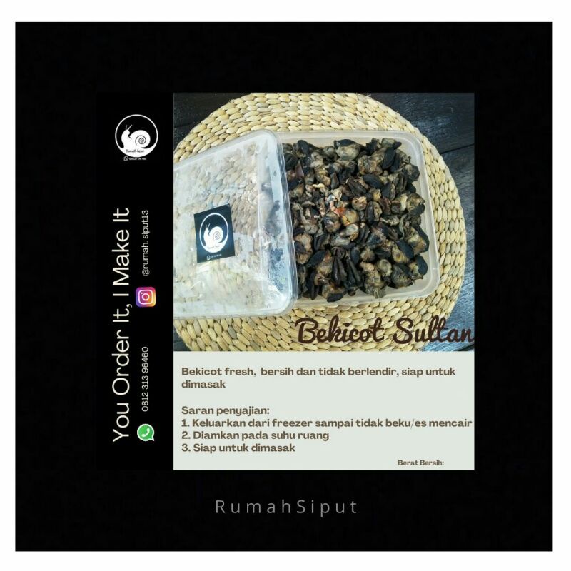 

Bekicot Sultan 1kg