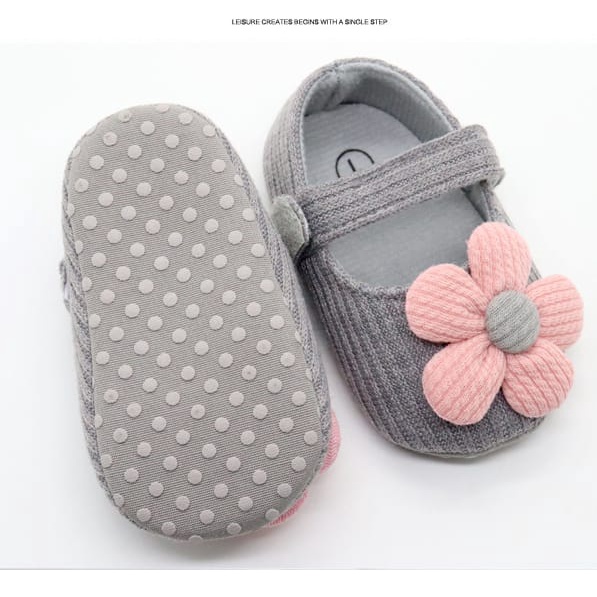 Sepatu prewalker KNIT ROSE sepatu anak bayi import premium