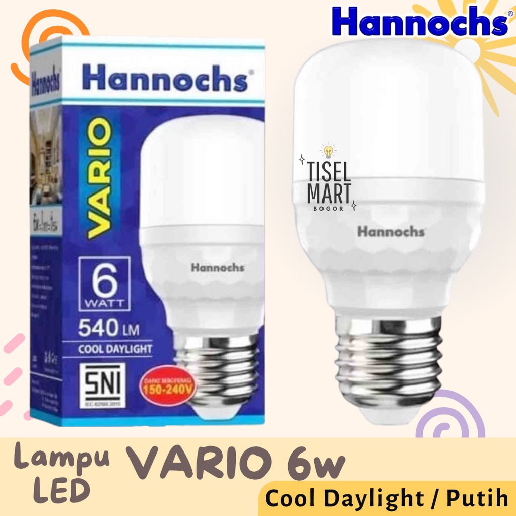 Jual Lampu LED Hannochs VARIO 6W Hannochs Vario Hanok Cahaya Putih 6 ...