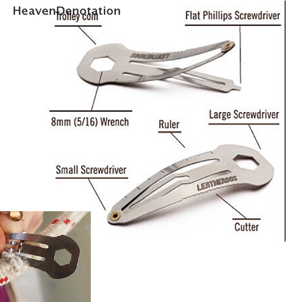 [HeavenDenotation] EDC Multi Tool Women Fashion Hair Styling Clip Hairpin Survival Tool Accessories