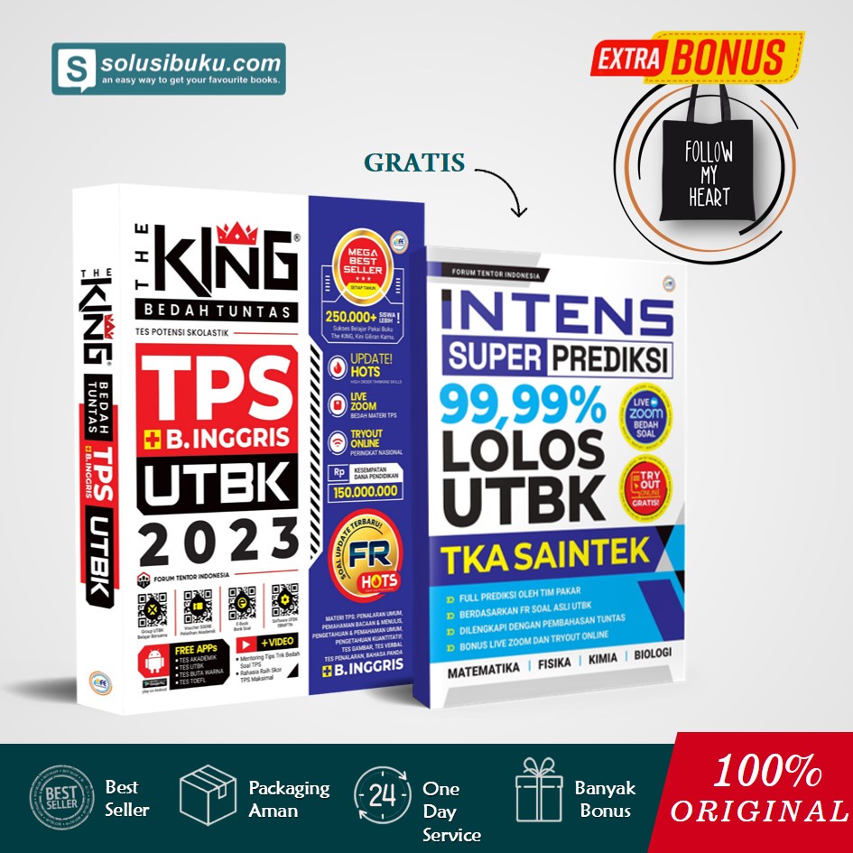 Buku The King Bedah Soal dan Materi TPS UTBK 2023 (Forum Edukasi)-TPS 23 + INTENS SAIN