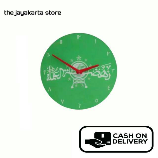 Jam Dinding Karakter AKRILIK Unik Kreatif • Exclusive ACRYLIC Wall Clock • Motif NU NAHDATUL ULAMA