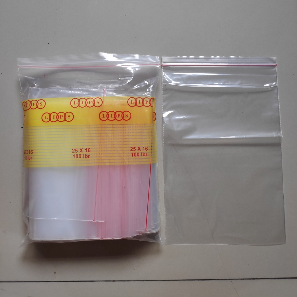 Plastik Klip Uk 30x40, Plastik Zipper  (100pcs) / 25x35 (100pcs) / 20x30 (100pcs) / 16x25 (100pcs) / 12x20 (100pcs) - Plastik Zipper lock - Plastik Ziplock - Plastik Klip Baju - Plastik Klip Besar