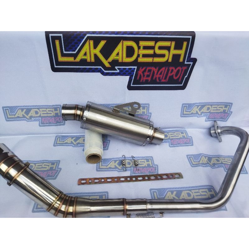 KNALPOT POLOS/LASER NAMA BULAT ALL SPORT (INLET 50) FU SONIC TIGER VIXION CBR MEGAPRO SCORPIO BYSON GL PRO MX DLL