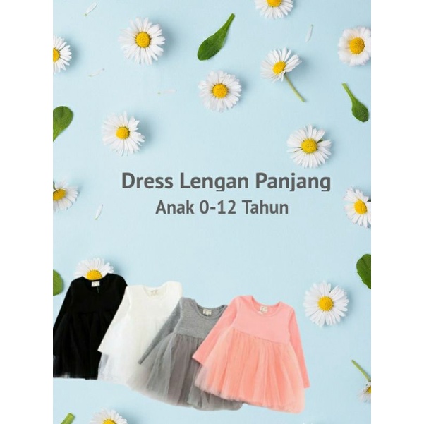 DRESS TUTU LENGAN PANJANG ANAK DAN DEWASA