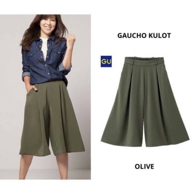 uniqlo gaucho pants / gu kulot 3/4