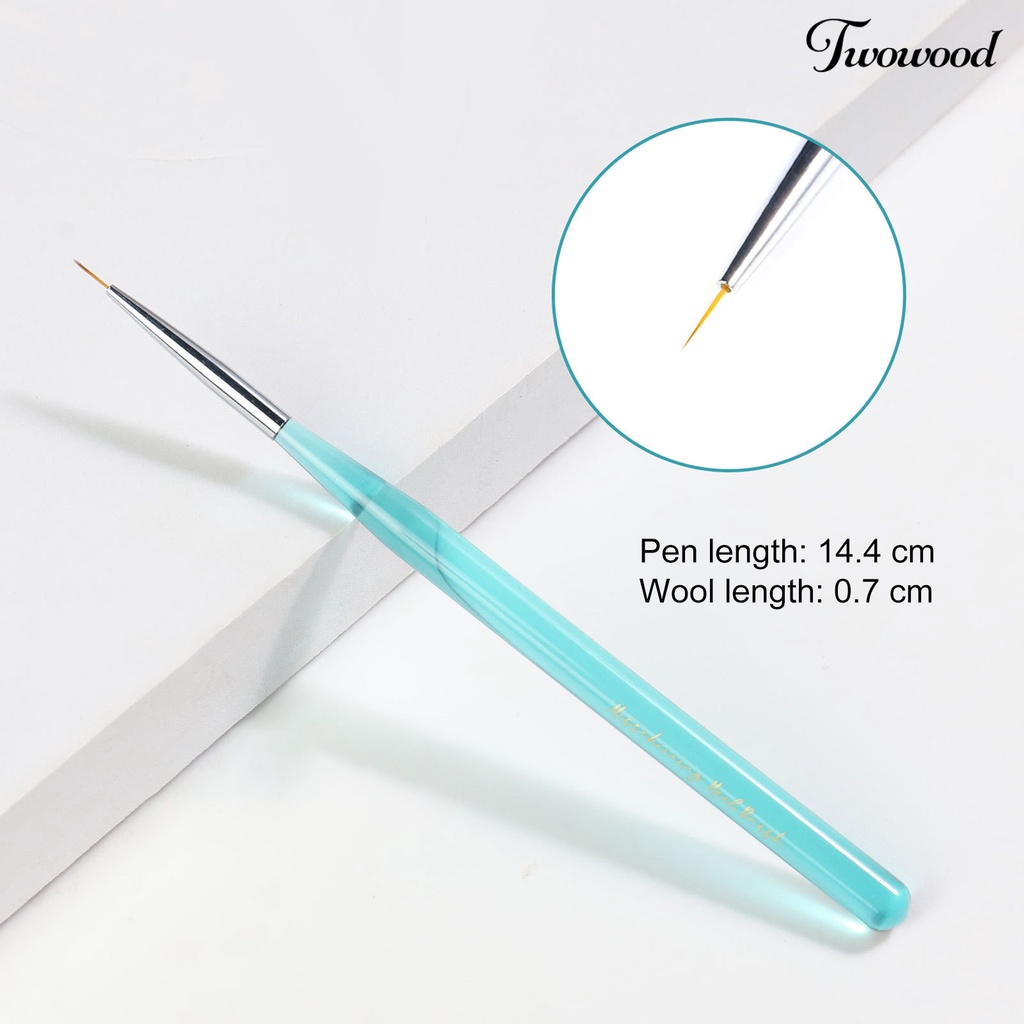 Brush Pen Liner Nail Art Dengan Gagang Fine Untuk Manicurist