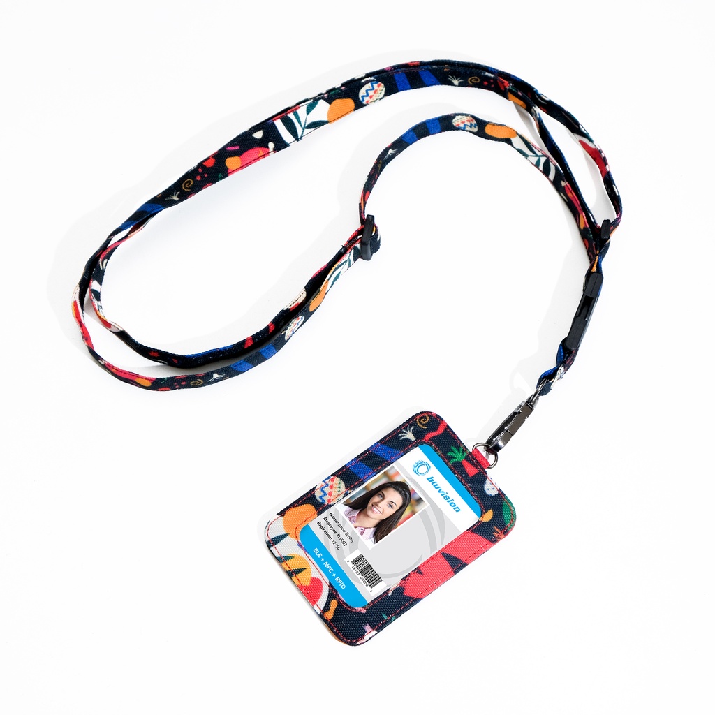 Gantugan ID Card Holder Kantor Name Tag Lanyard Pria Wanita - IDCS29