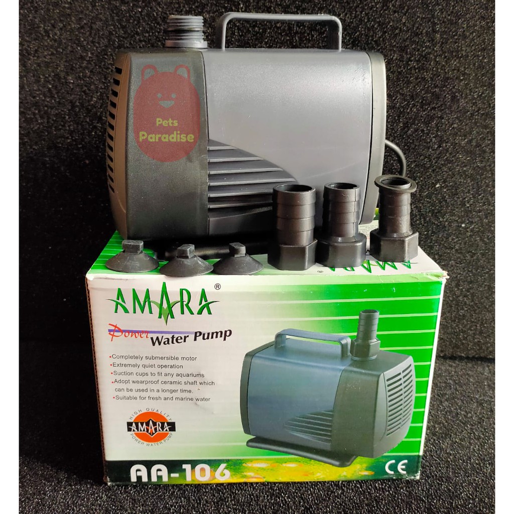 AWET TAHAN LAMA Amara 106 Pompa Celup Hidroponik Naik 4 Meter 5000 L/H