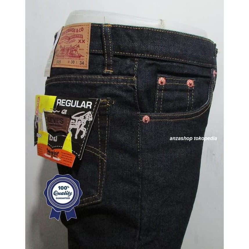 New Product Big Size 33-37 Levis Branded Regular Celana Jeans Panjang  Pria A121 Free Ongkir