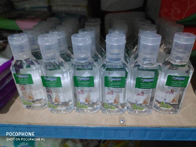 Nuvo hand sanitizer 50 ml cuci tangan tanpa bilas antiseptik bunuh kuman handsanitizer