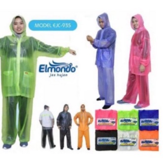 Elmondo Jas Hujan Set Dewasa 935 JAKET CELANA Elmondo Ceria 935 Jas Hujan All Size Elmondo Bahan Kar