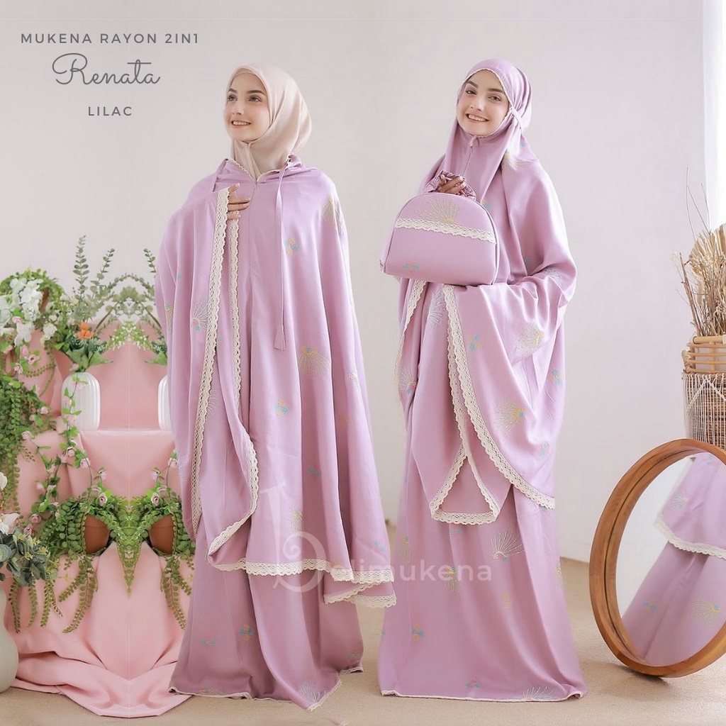 Mukena Dewasa Rayon 2in1 Renata