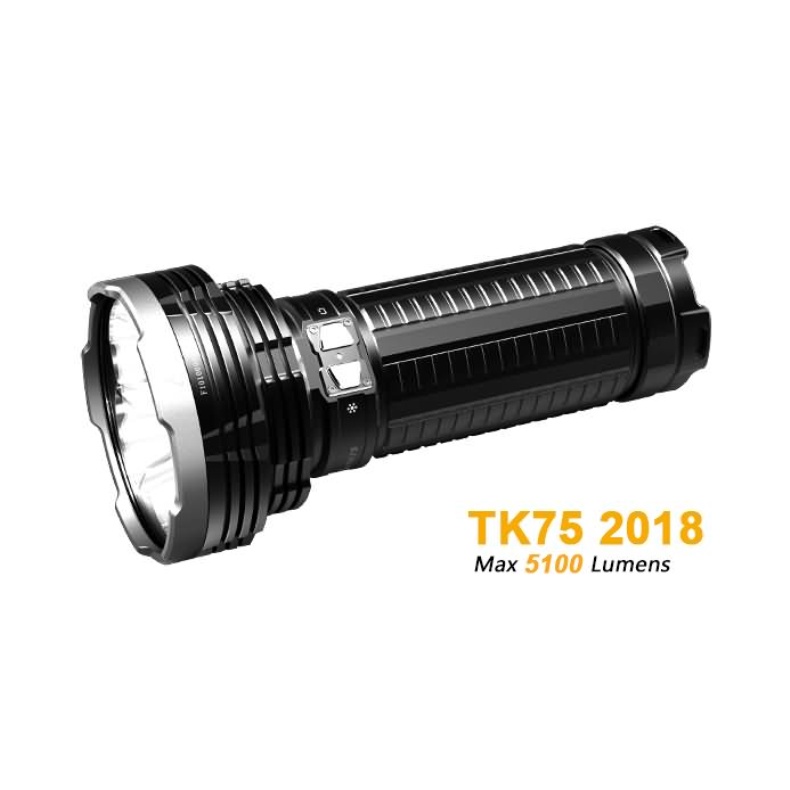 Fenix TK75 XHP35 Hi LED Flashlight, (2018 Version), Black, SM (TK75 XHP35)