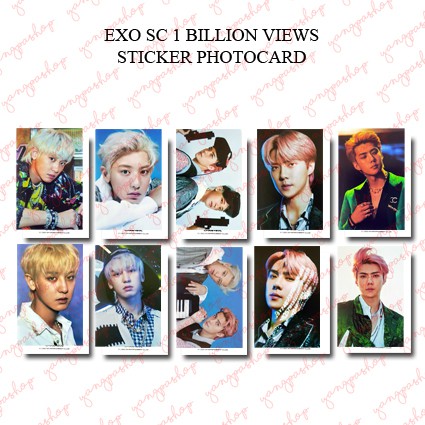 [READY / SET] SET EXCK STICKER SC 1 BILLION VIEWS STICKER PHOTOCARD FAN MADE UNOFFICIAL YANGPASHOP S