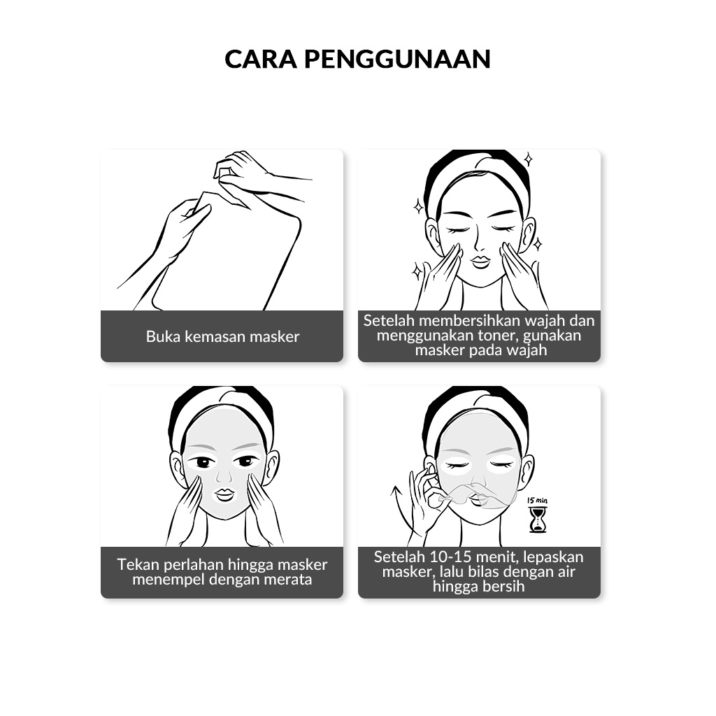 Bioaqua Sheet Mask Original/Hydrating and Moisturizing Mask/Niacinamide Masker Wajah Whitening/Salicylic Acid Acne/Ceramide Moisturizing Antioxidant Mask ORIGINAL BPOM